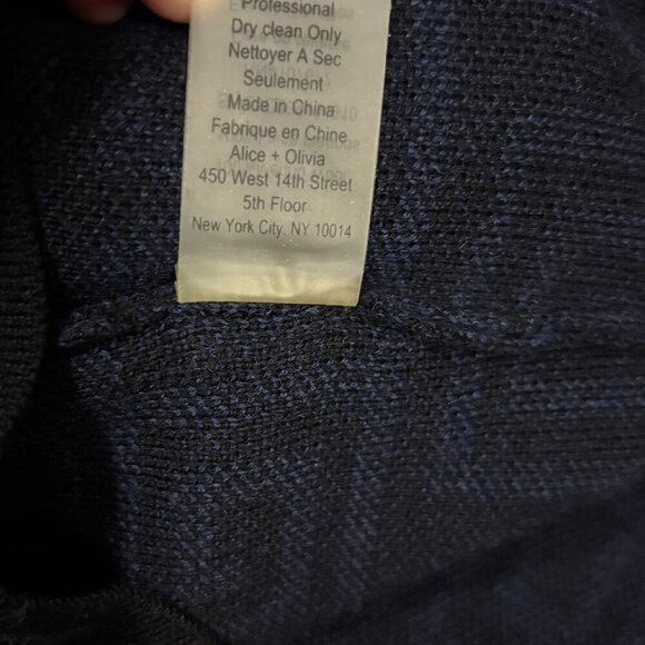 Alice+Olivia Womens Nadia Greek Key Geometric Merino Wool Sweater Dress Size XS - Picture 7 of 8